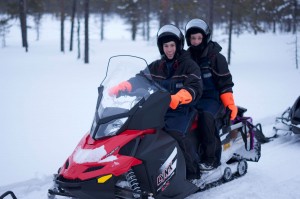 Anita & Ben Snowmobiling